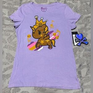 Tokidoki Prima Clouds Unicorno Tee Lavender Size Medium